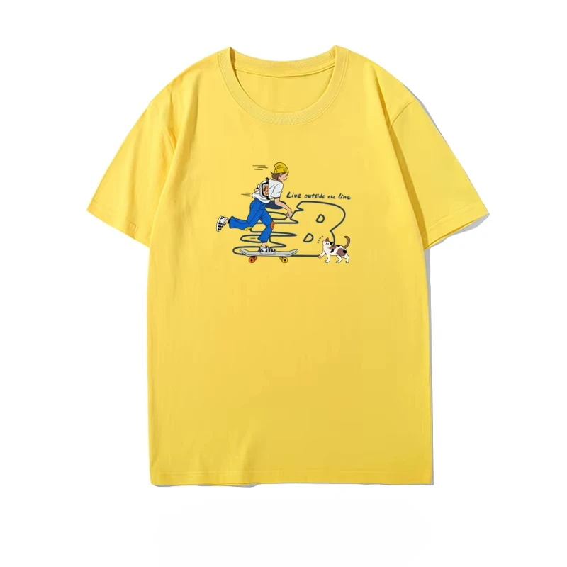 2025 Summer Fashion Trend New Brand Men's and Women's Short Sleeve T-shirt High-end Fashion Brand 100% Cotton Printed T-shirt