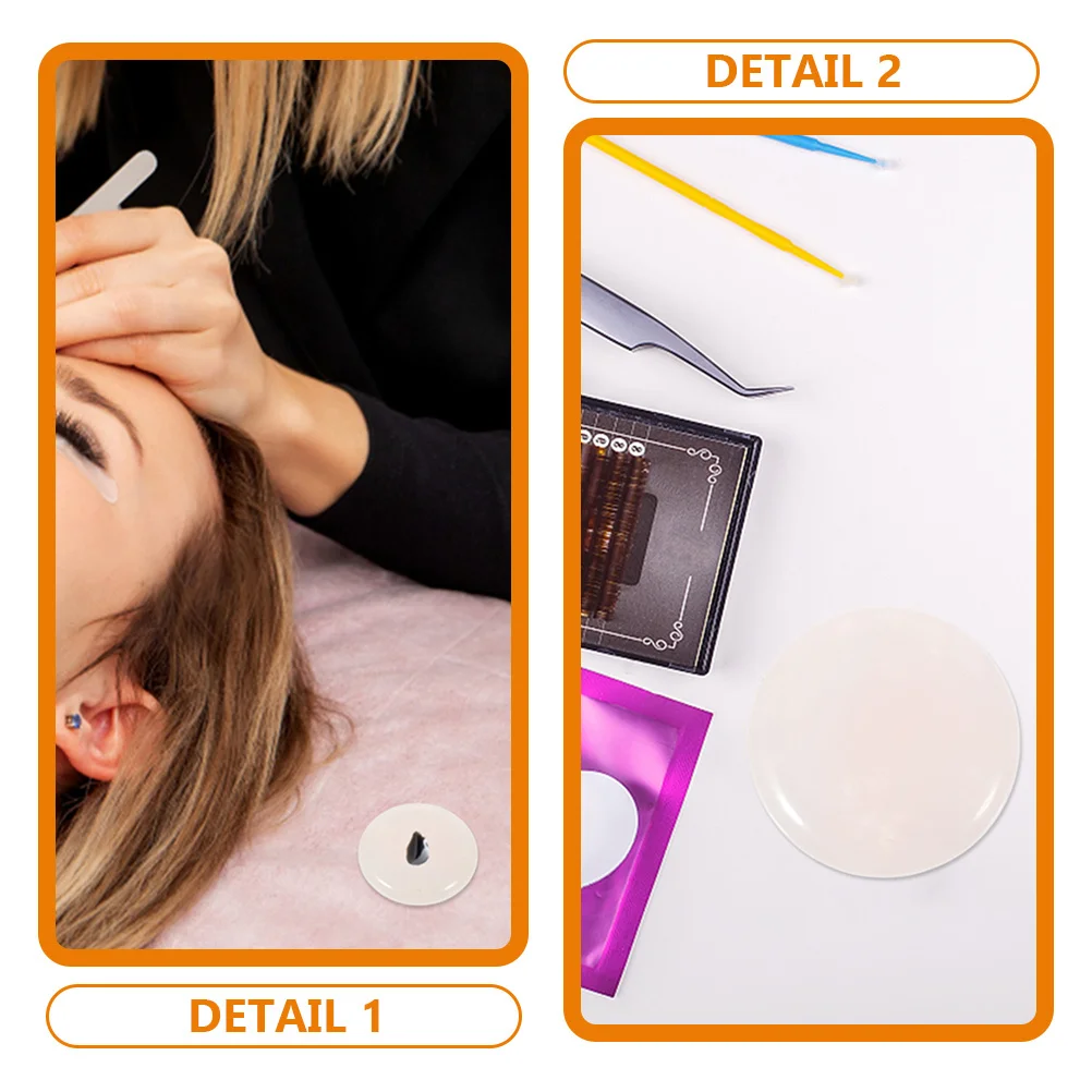 

2Pcs Lash Pads Eyelash Extension Organizer Jade Pallets for Holding Pigments Long Lasting Convenience in Lash Extensions