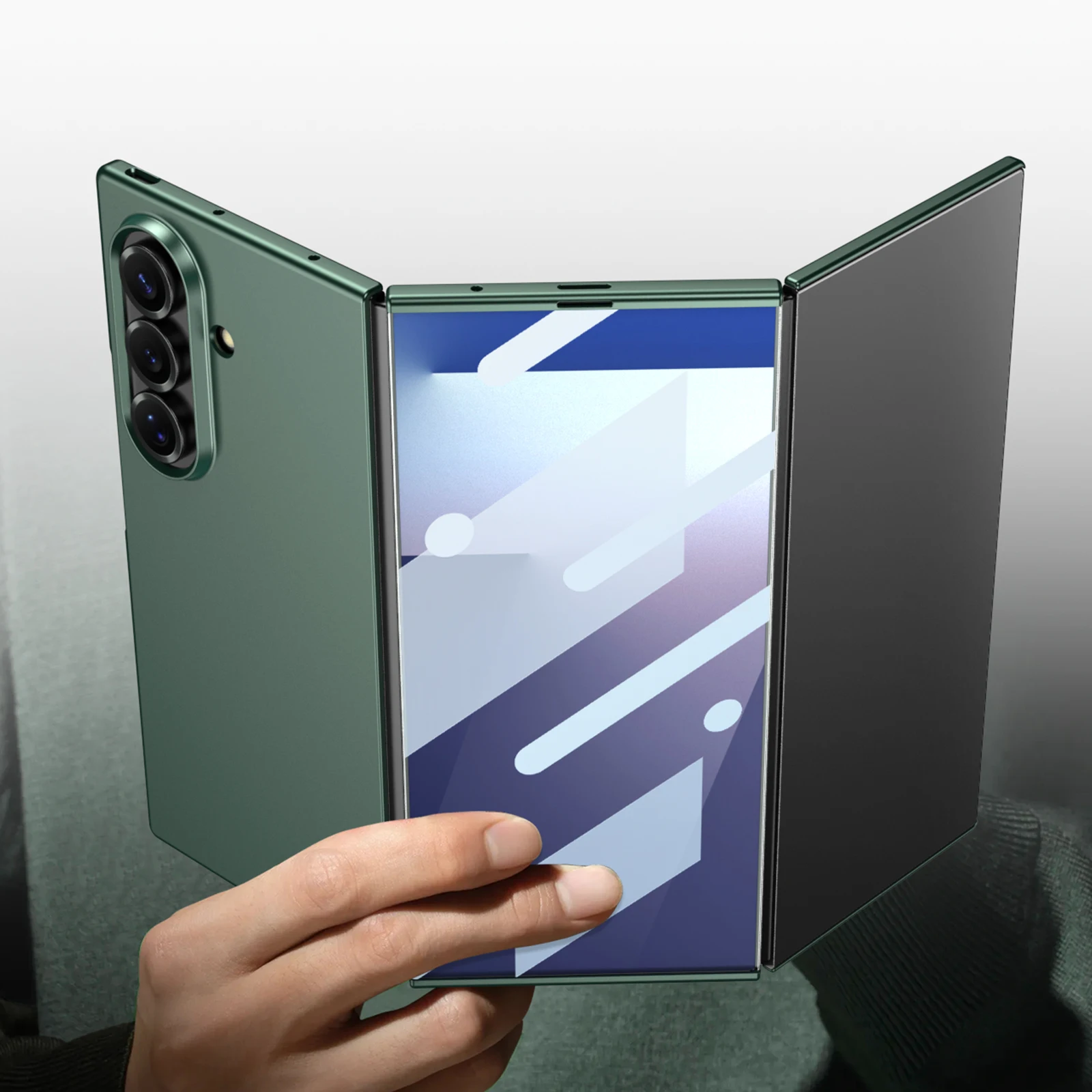 Ultracienkie szkło ochronne na ekran do Samsung Galaxy Z Trifold, plastikowa osłona ochronna 4 w 1 z matowym wykończeniem do etui Galaxy Z Trifold — zdjęcie produktu 5