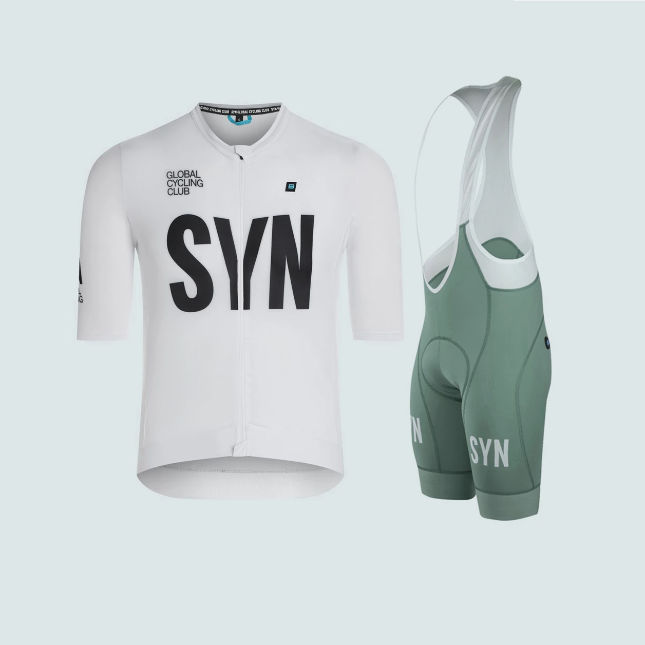 Xvertex Riding Club White Summer Short Sleeve Cycling Jersey and Bib Shorts Set 6