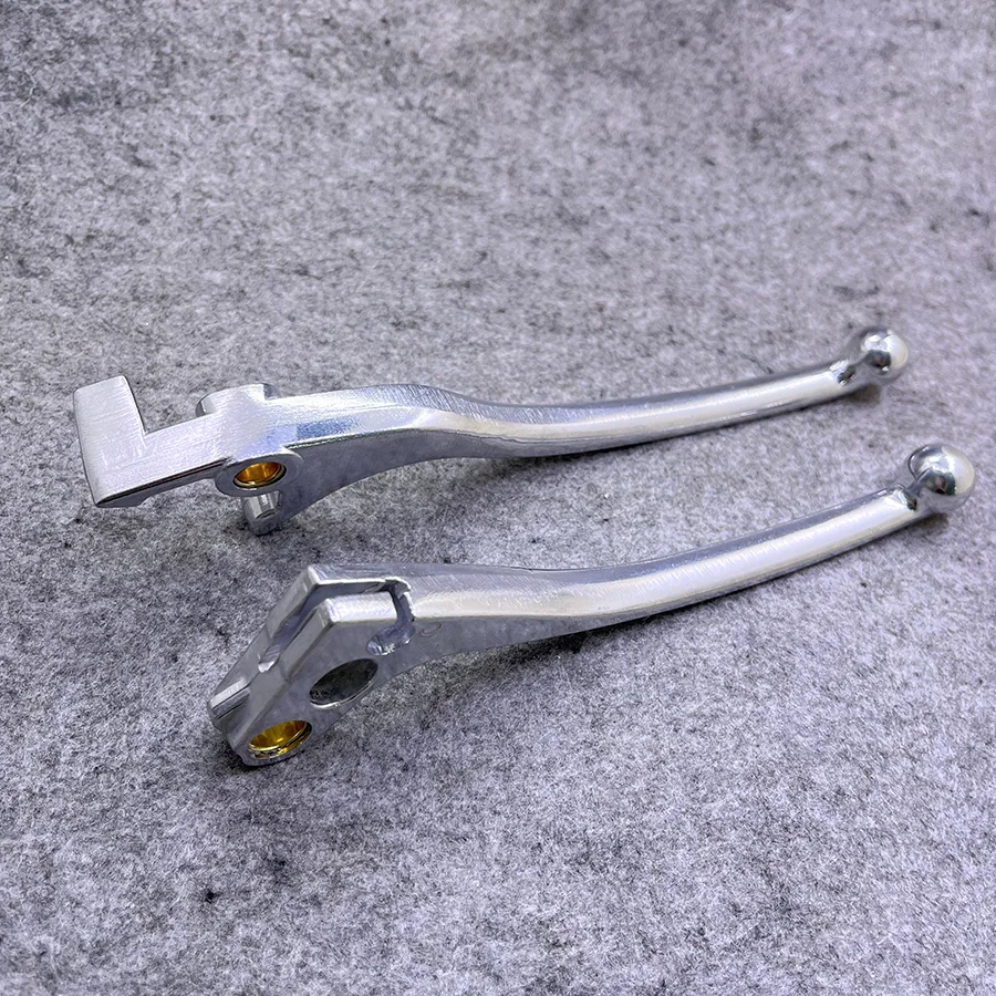 

Yecnecty 1 Pair Motorcycle Brake Clutch Levers Chrome Motorbike Parts For Honda Magna 250/750 Shadow 400/750 Steed 400/600