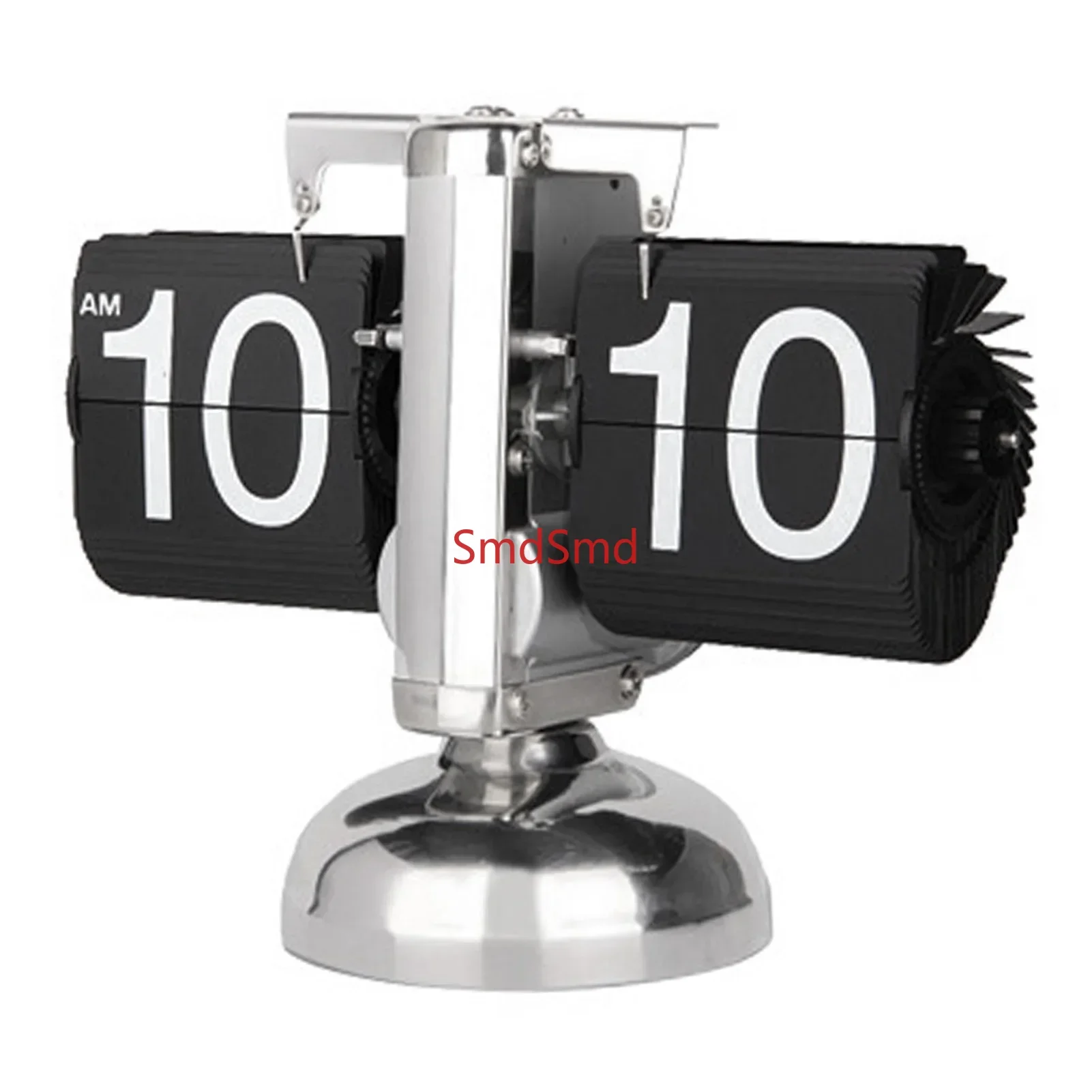 Digital  Down Retro Minimalist Single Foot Mechanical Auto  Desk Clock for Home Livingroom Decor