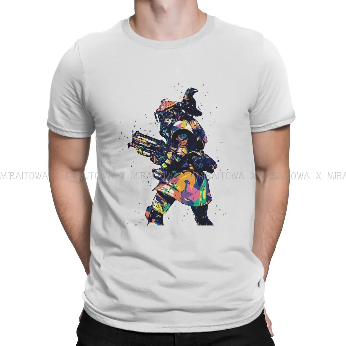 Bloodhound Pop Art  O Neck TShirt Apex legends Star Warrior Game Pure Cotton Classic T Shirt Men Tops New Design Hot Sale