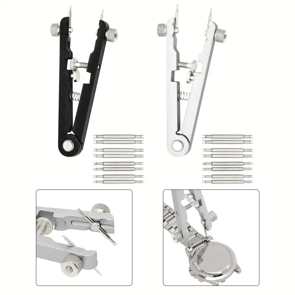 1pc Watch Pliers Watch Spring Bar Plier Tool Kit Tweezer Removal Strap With Screw Adjustment Length Size Replacement Repair