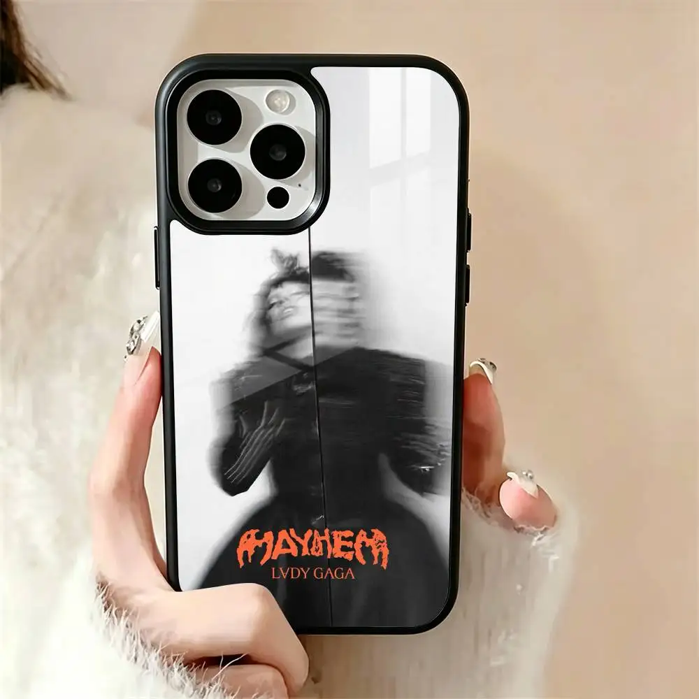 Singer Mayhem L-Lady G-Gaga Phone Case For iPhone17,16,15,14,13,12,11 Plus,Pro Compatible with magnetic wireless charging