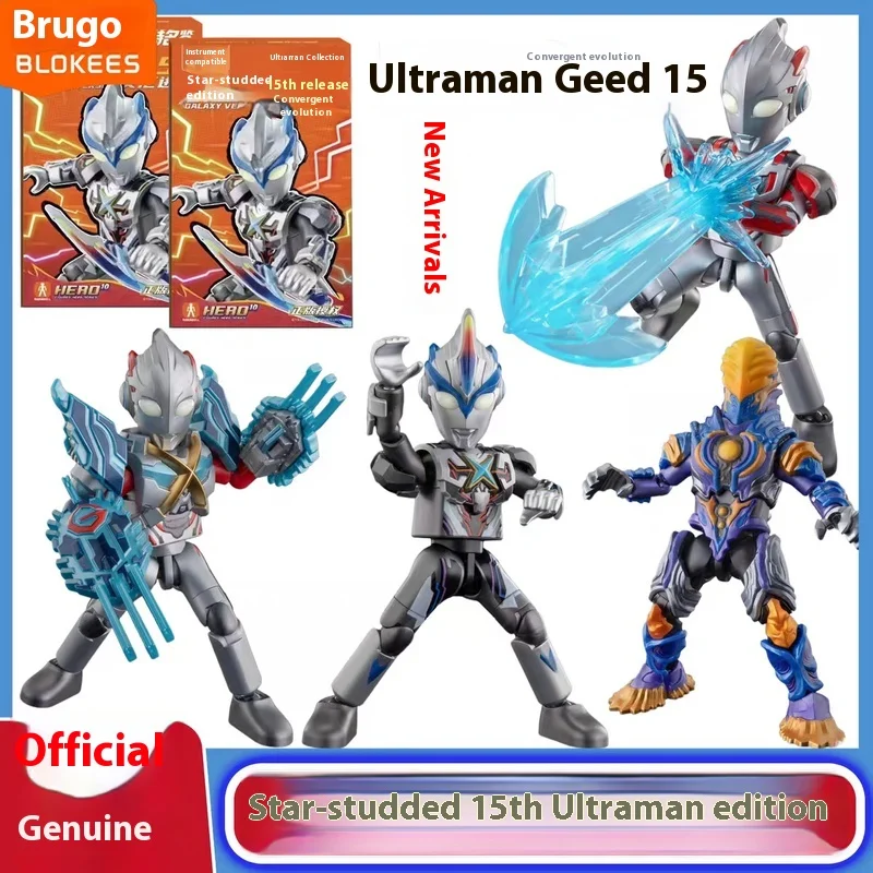 

В наличии Blokees Building Blocks Ultraman Star Edition Episode 15, Evolution Aix, собранная глухая коробка, подвижная модель игрушки в сборе