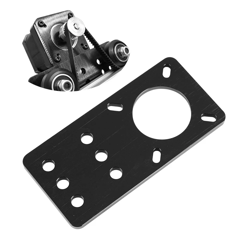 1Pcs Openbuilds NEMA 17 Stepper Motor Mount Plate, Aluminum Alloy Fixed Bracket 3D Printer Accessories Parts