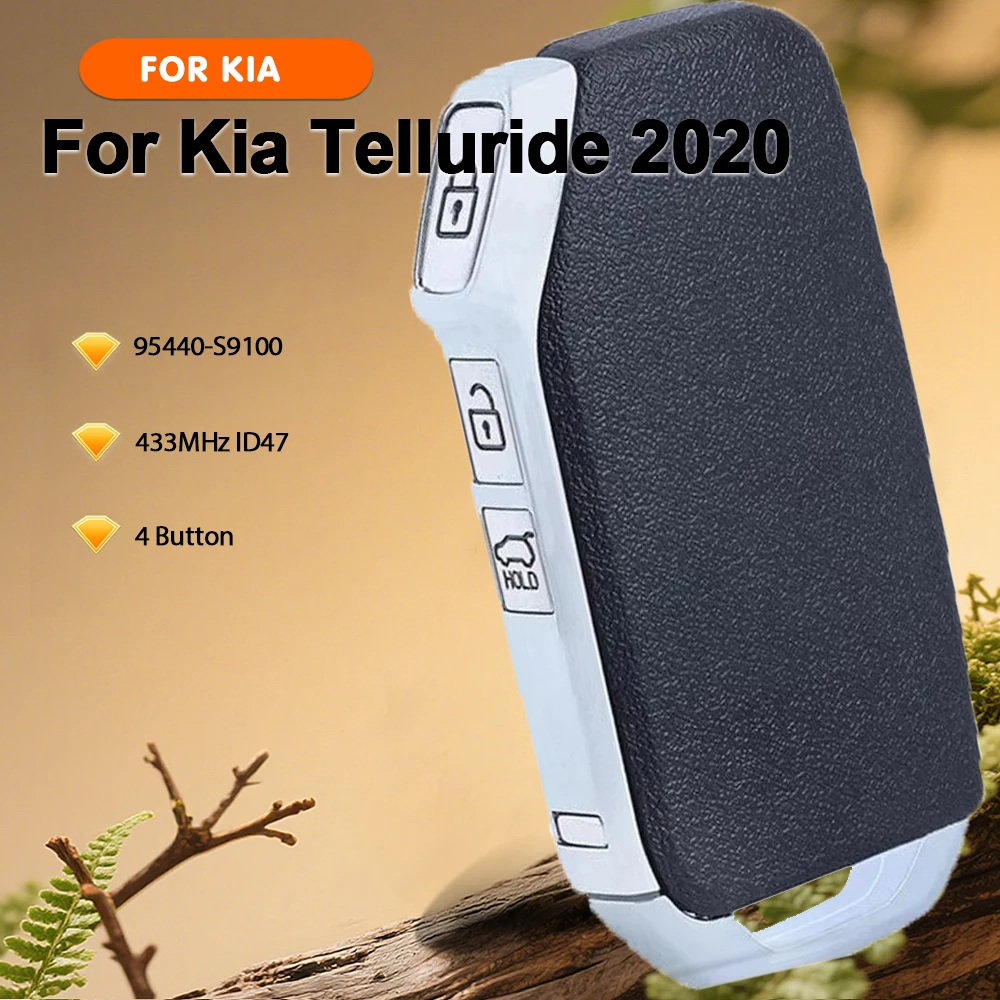 

Умный смарт-ключ-брелок KEYECU для Kia Telluride 2020, 4 кнопки, 433 МГц, чип ID47, артикул 95440-S9100