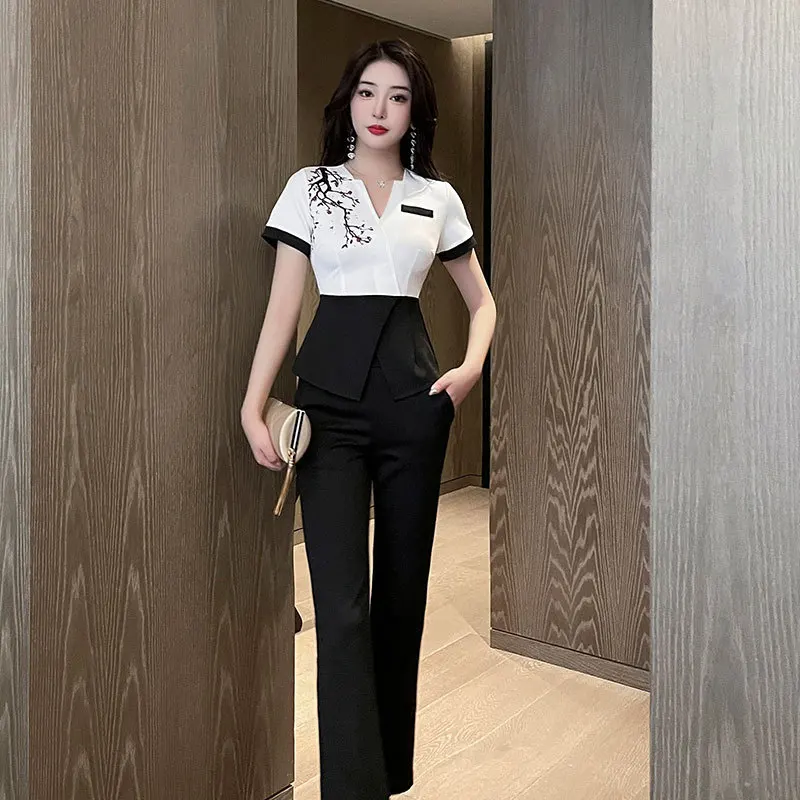 Hotel Overalls Spa Massage Uniforms Women's Sauna Beauty Clothing Beauticians Nail Art Foot Bath Uniform Set