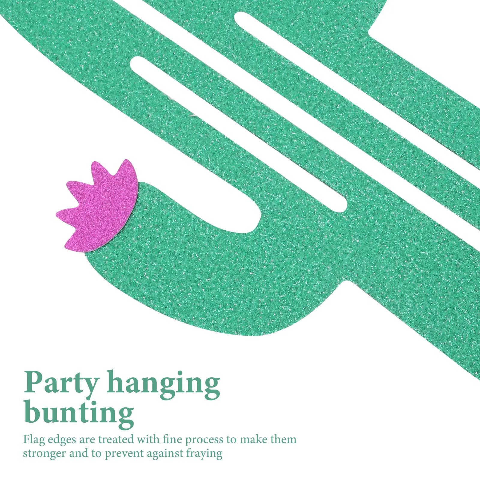 

Stylish Cactus Patterned Bunting Party Banner Dancing Hawaii Birthday Decoration Party Banner Mexican Carnival Bunting