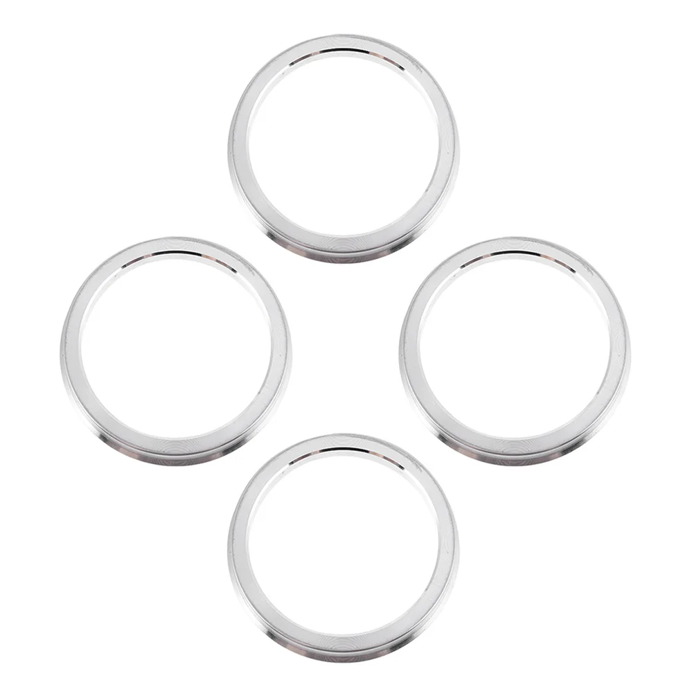 

4 Pcs Hub Collar Rings for Rims Tire Centric Wheels Car Exterior Decorations Metal