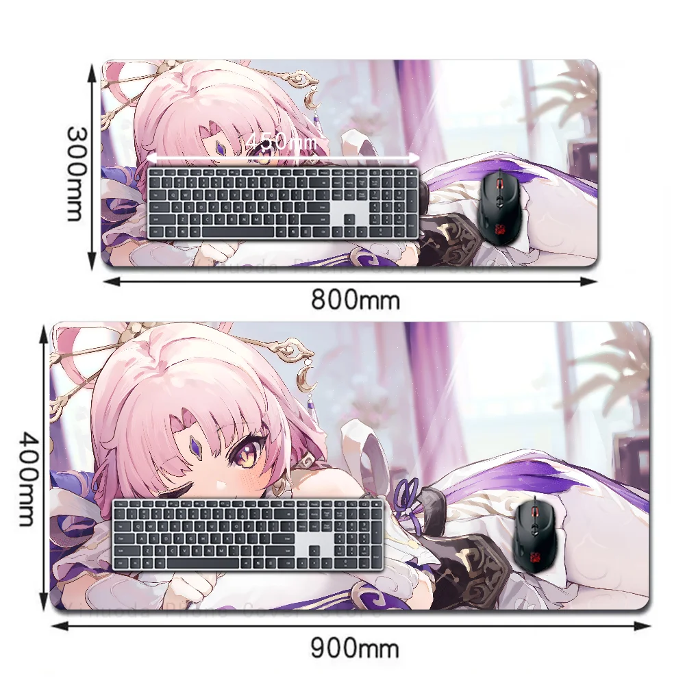 Fu Xuan Honkai Star Rail Game Mousepad Large Gaming Mouse Pad LockEdge Thickened Computer Keyboard Table Desk Mat
