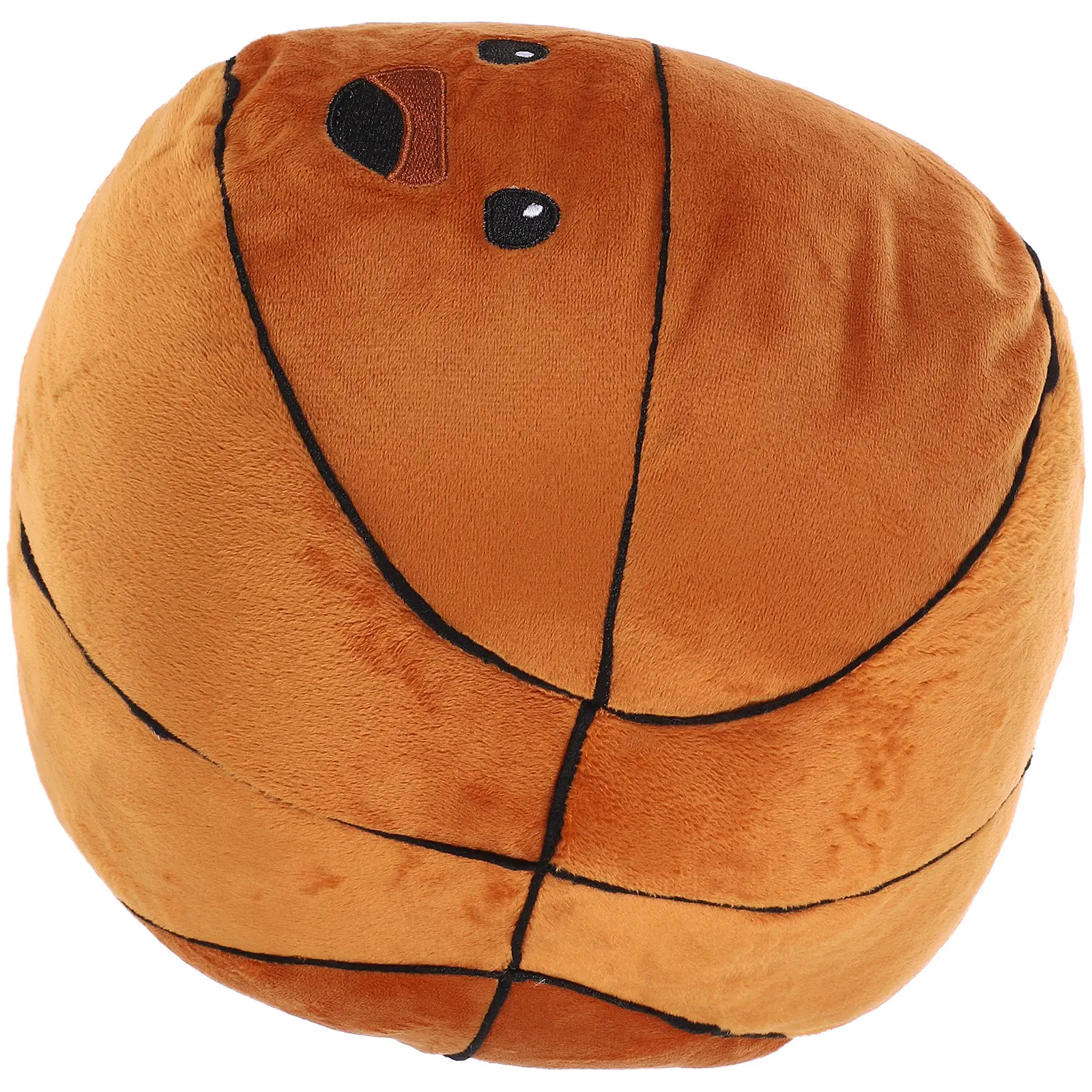 

Basketball Style Throw Pillow Stuffed Soft Cushion Warm Cozy Decor for Sofa Bedroom Office Fun Comfort