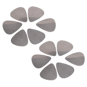 Quality 12X Stainless Steel Guitar Picks - Silver