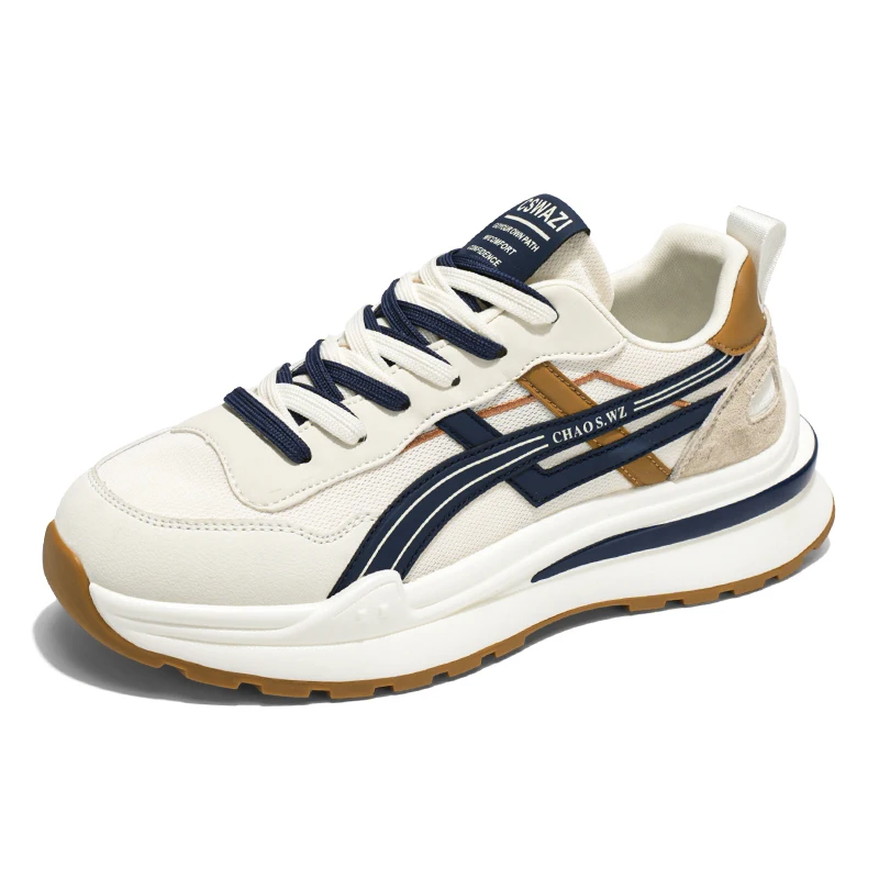 Herrenschuhe, atmungsaktiv, dickbesohlt, lässige Turnschuhe, Outdoor-Laufschuhe, vier Jahreszeiten, neue Tennis-Herrenschuhe, weiche Sohlen, bequeme Herren-Sneaker – Detail 7
