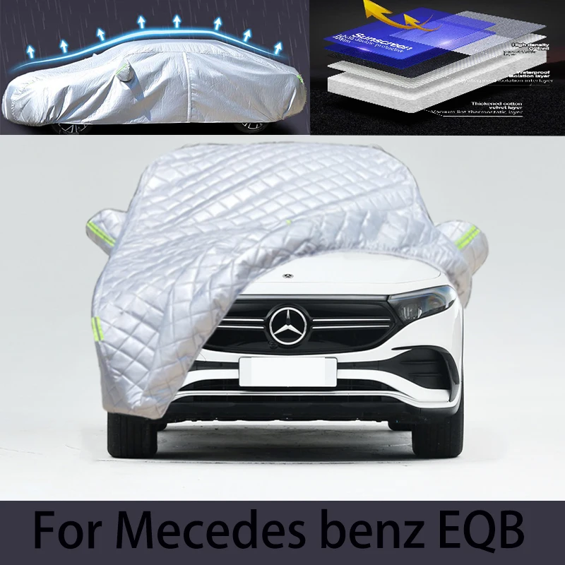 

For Mercedes Benz EQB Hail prevention cover auto rain protection, scratch protection, paint peeling protection, car clothing