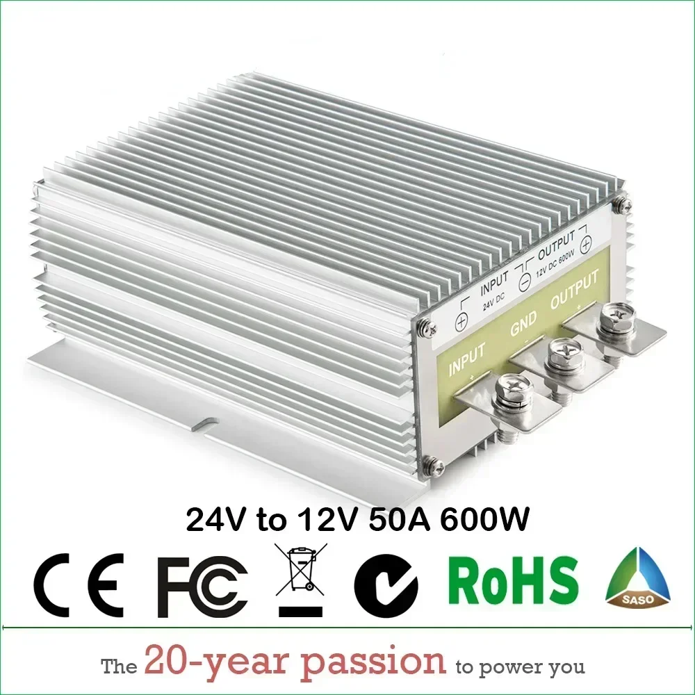 Reliable Product Step Down 24V/48V To 12V 30A 40A 50A 60A DC DC Converter 24 Volt To 12 Volt 720W DC-DC Car Buck Voltage Regulat