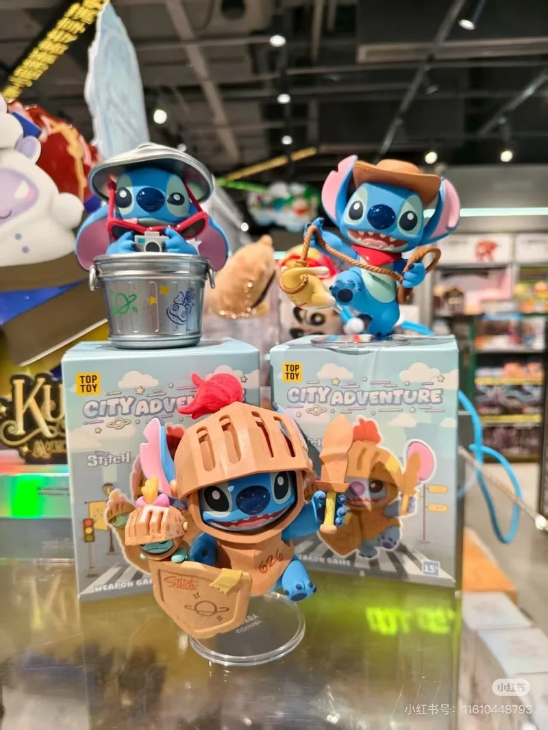 ดิสนีย์ สติทช์ ซิตี้ แอดเวนเจอร์ บลายด์บ็อกซ์-ความประหลาดใจลึกลับ 626 ตุ๊กตาน่ารักเครื่องประดับพีวีซีของขวัญสำหรับตกแต่งเดสก์ท็อปของขวัญวันเกิด