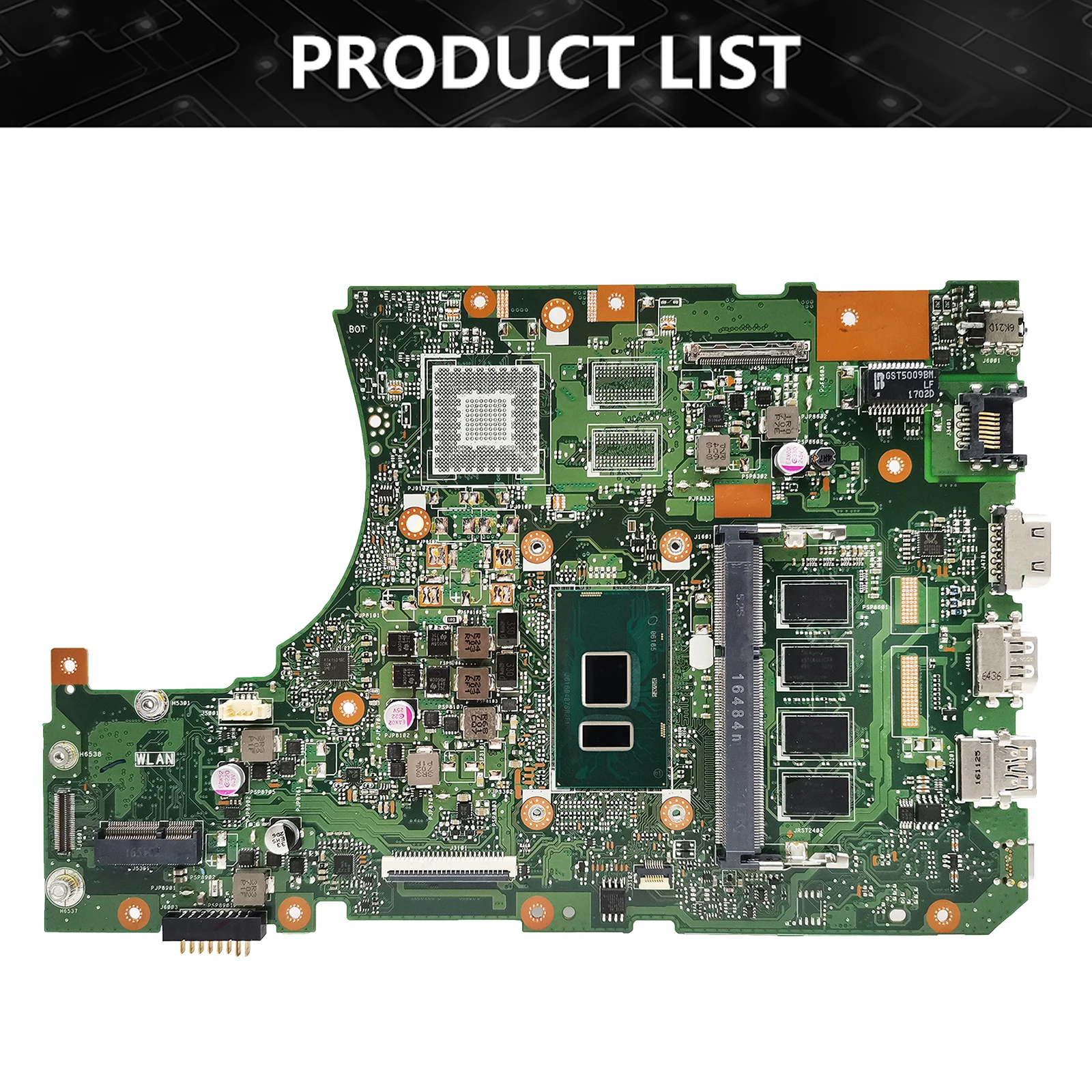 Imagem -04 - Placa-mãe do Portátil Asus X555uj X555uf X555ua X555ub A555uj A555ua A555ub F555ua F555ub F555uj Dx992u