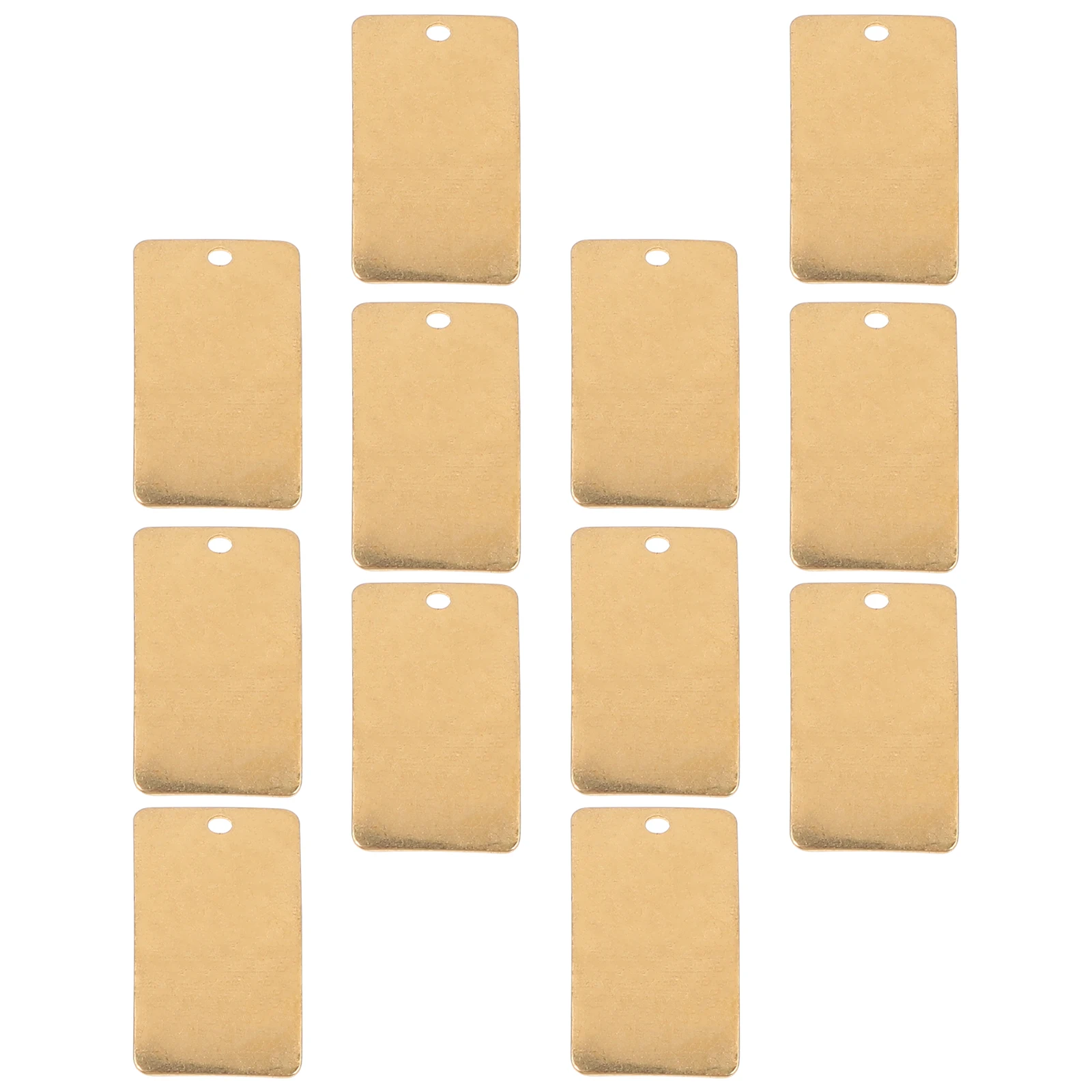 

25pcs Brass Sheet Diy Jewelry Copper Plate Tags Crafting Metal Sheets For Wedding Party Decoration Durable Resistant Deformation