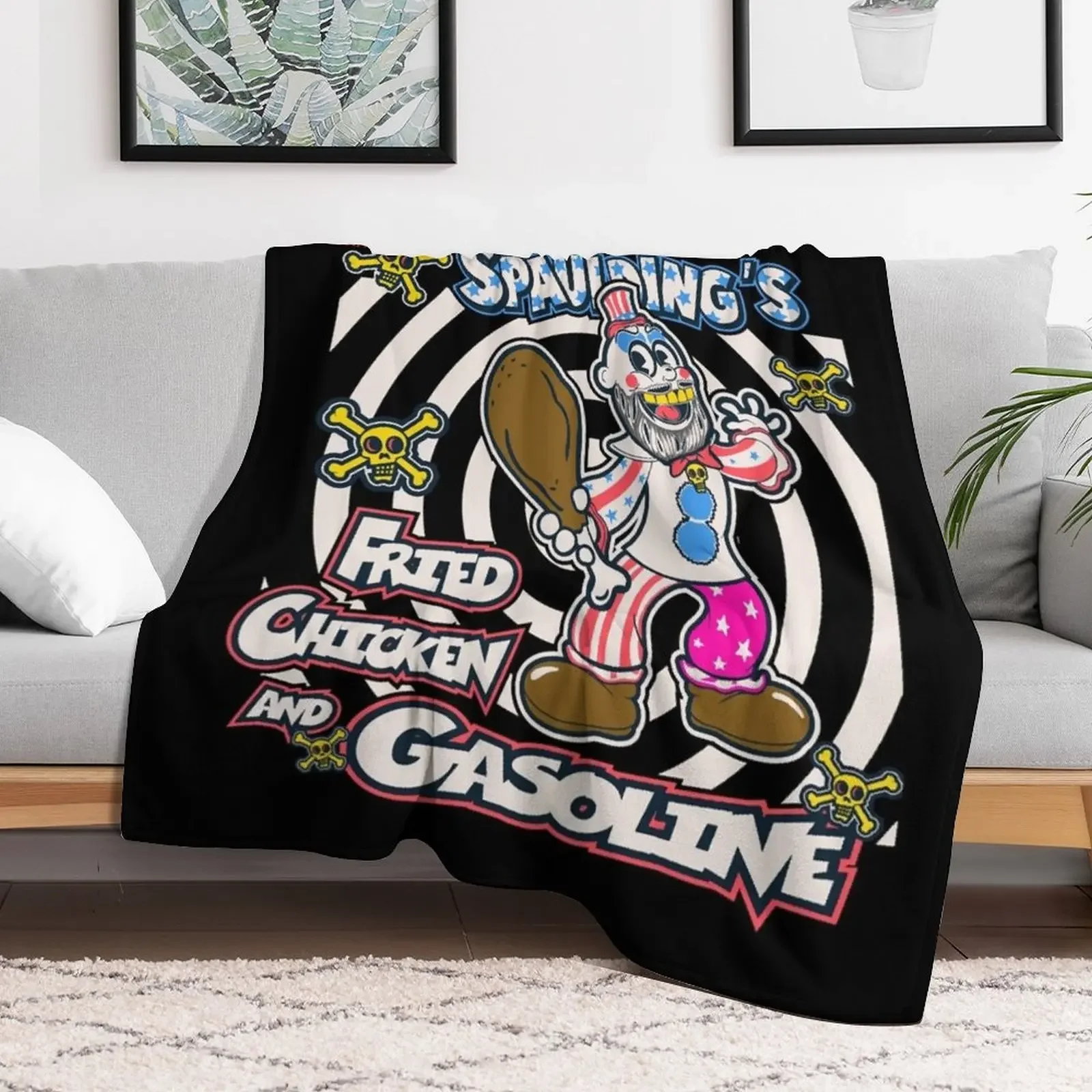 The House Of 1000 Corpses Mystery Revealed Throw Blanket Compact Warm Blanket for Car Road Trip