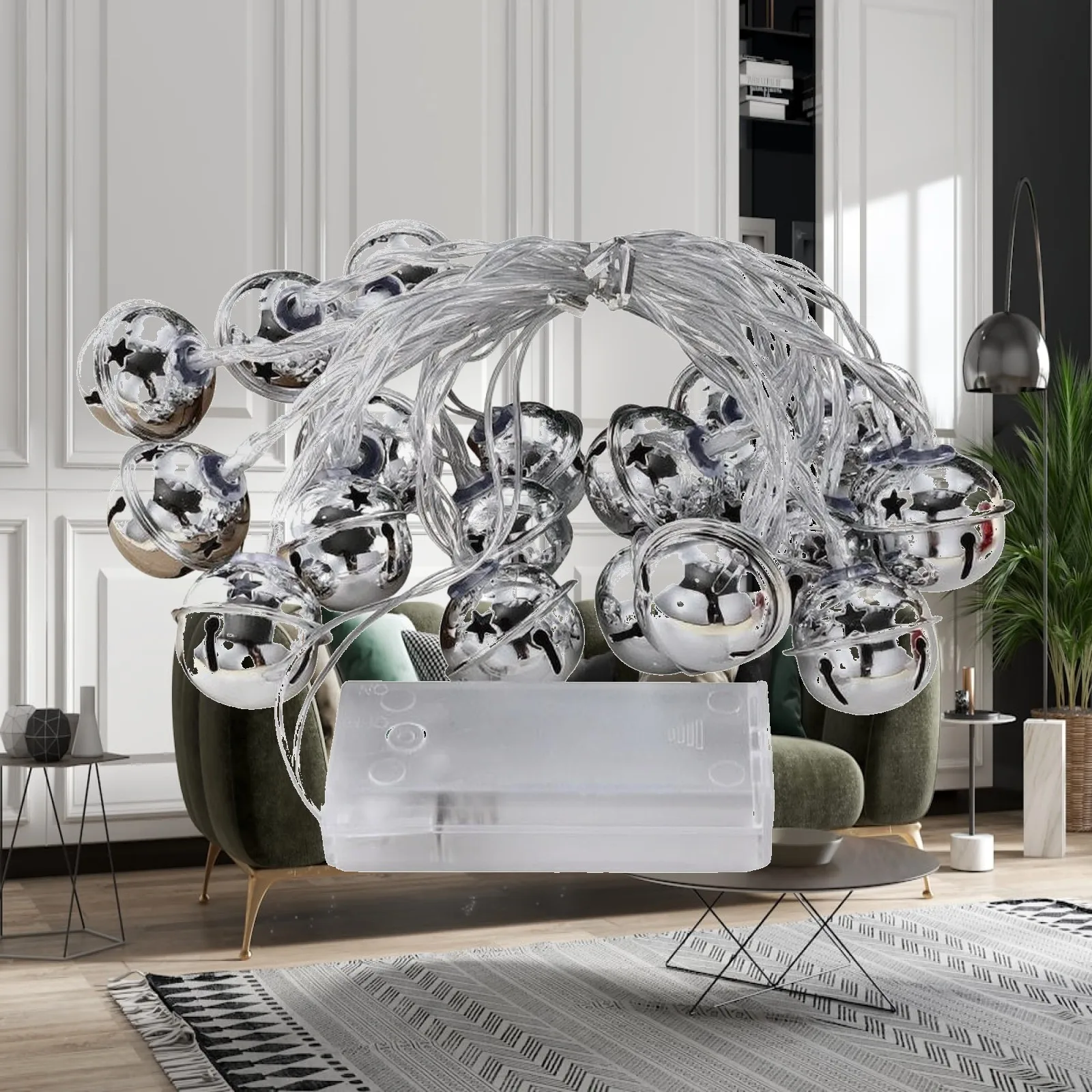 Pendant Lighting Christmas Decor - Cute Bell Pendant String Lights 3M