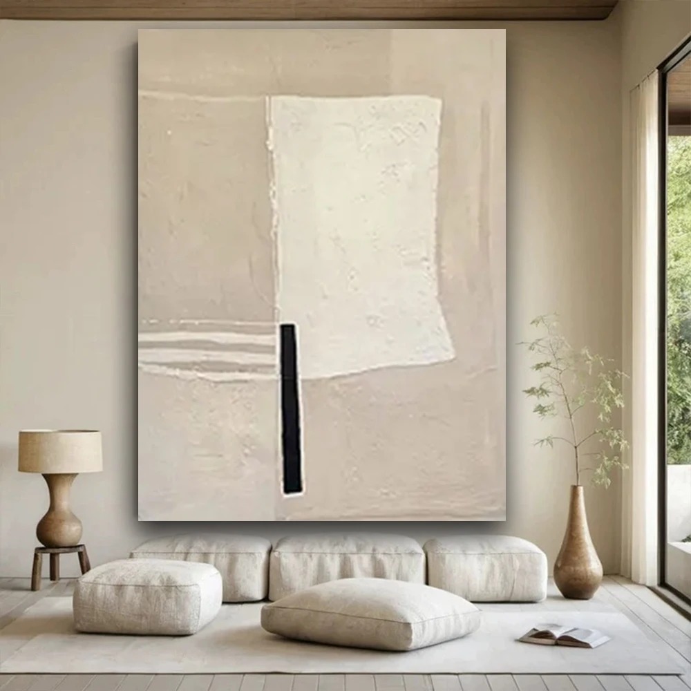 

Nordic Style Wall Pictures Handmade Abstract Oil Paintings Gypsophila Canvas Poster Decor Living Room Suspension Mural Exhibits
