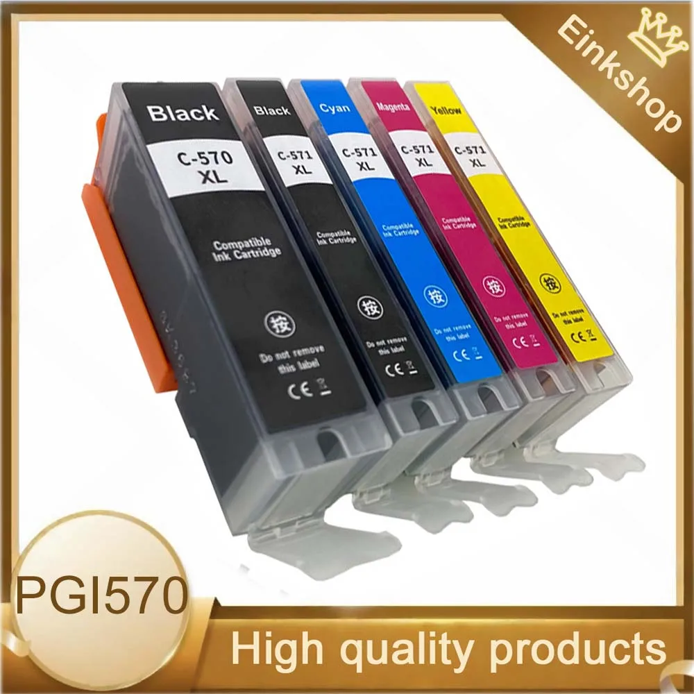 

Совместимые чернильные картриджи PGI 570 CLI 571 для Canon PIXMA MG5750 MG5751 MG6851 MG6852 TS6050 TS5050 T5051.
