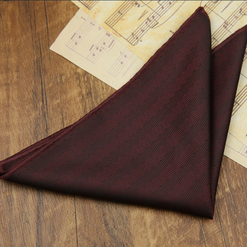 Classic Striped Pocket Square, Green Dots Design