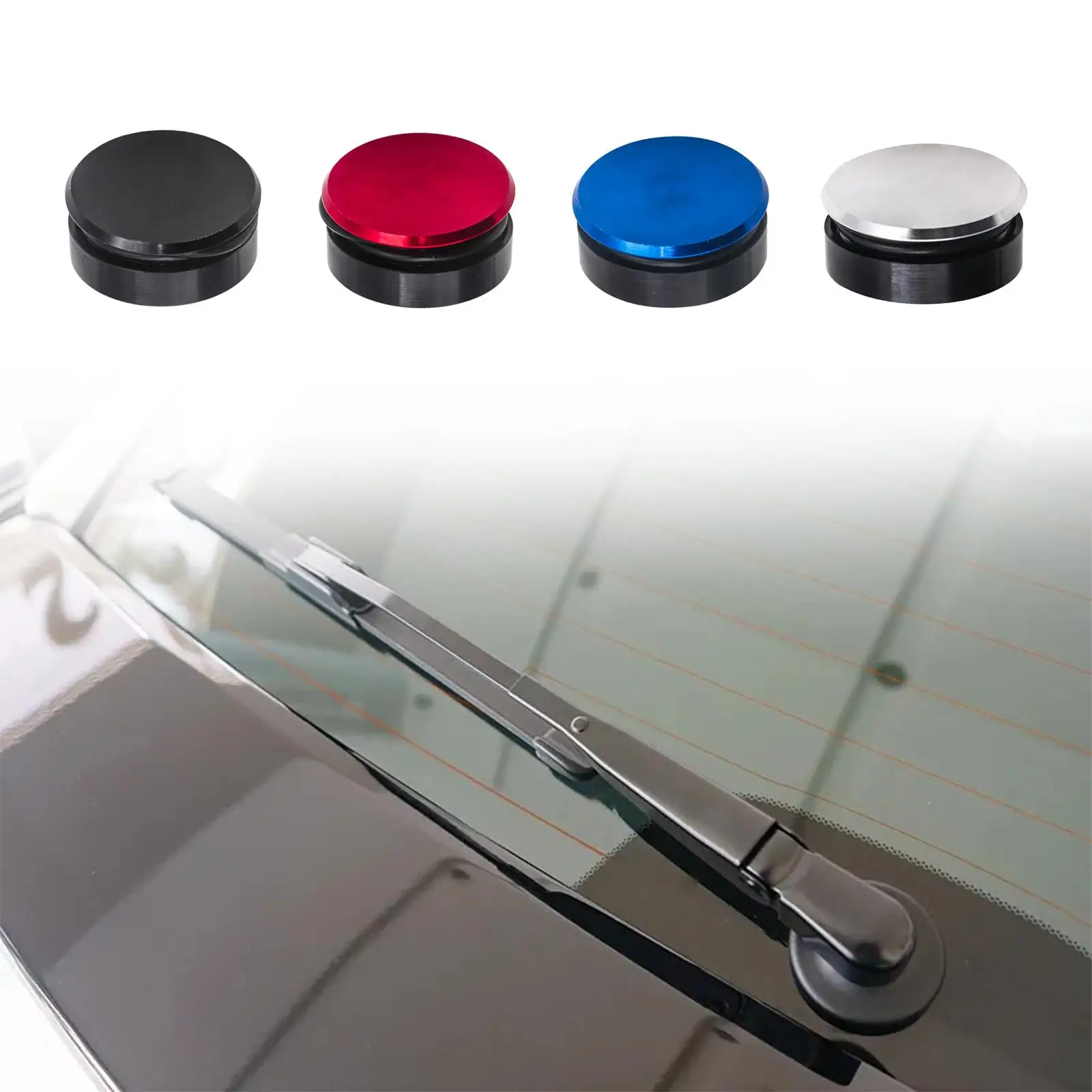 Rear Windshield Wiper Plug Cap Aluminum Alloy Block Off Grommet Kit Durable for Honda S2000