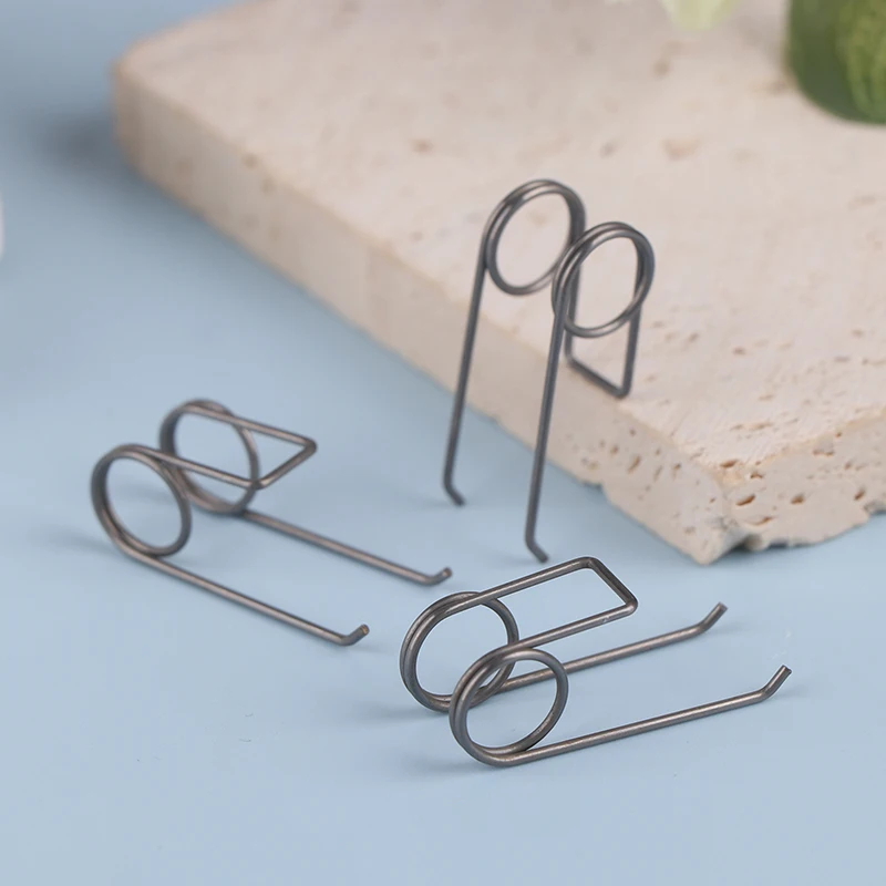 

3Pcs Double Torsion Springs Hardware For Trash Can Stainless Steel 1.0MM Wire Diameter 11mm Outside D Strong Torsional Springs