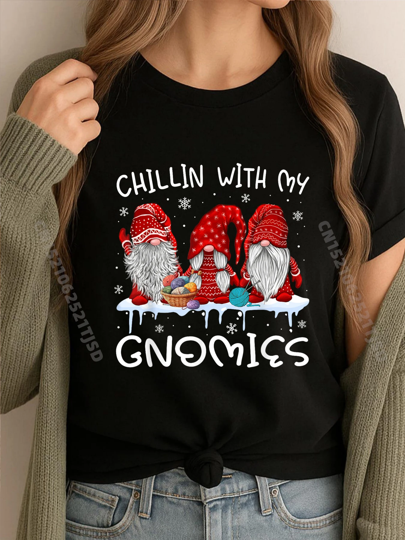

Chillin With My Gnomies Рождественский друг семьи Гномы Camisetas Одежда
