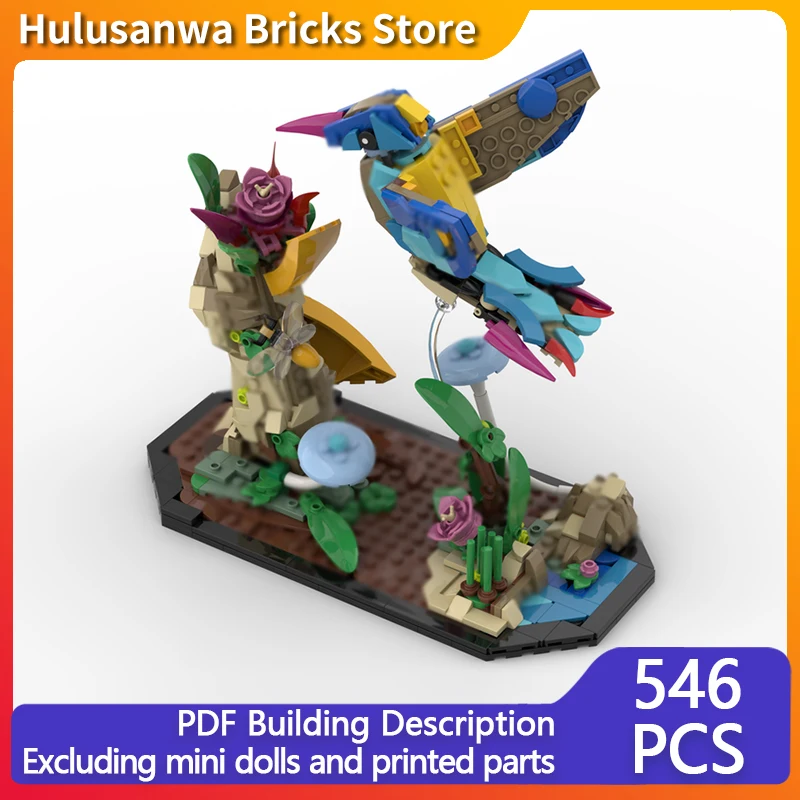

Creators Animal Series Model MOC Building Block Hummingbird Modular Technology Gifts Holiday Assemble Children Toys Suit