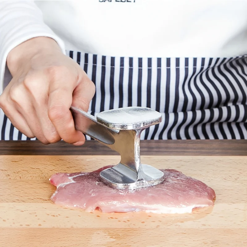 1Pcs Fleischklopfer Hammer Zwei Seiten Lose Fleisch Mallet Werkzeug für Hämmern Rindfleisch Steak Edelstahl Fleisch Hammer Küche werkzeug