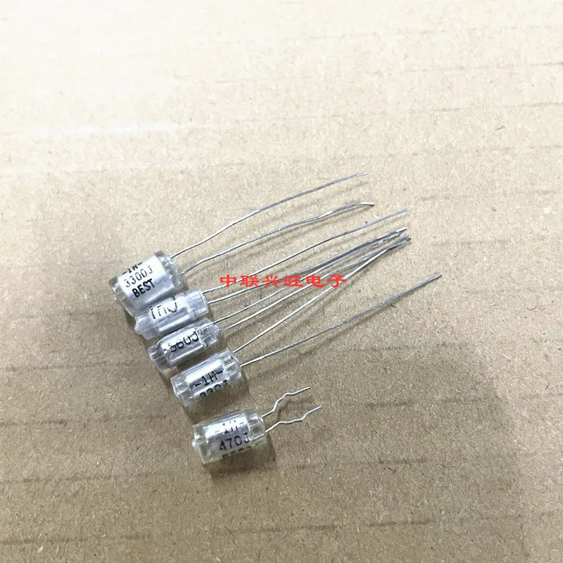 2PCS 27PF-3300PF 8200PF vertical Polystyrene film capacitor 330PF 470PF 560PF 720PF 1000PF 2000PF 332 720J 3.9NF 822 5% 50V100V