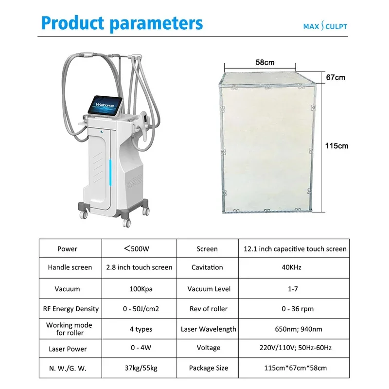 LPG Vacuum Cavitation Slimming Machine - Weight Loss, Body Shaping & Skin Tightening for Cellulite Reduction