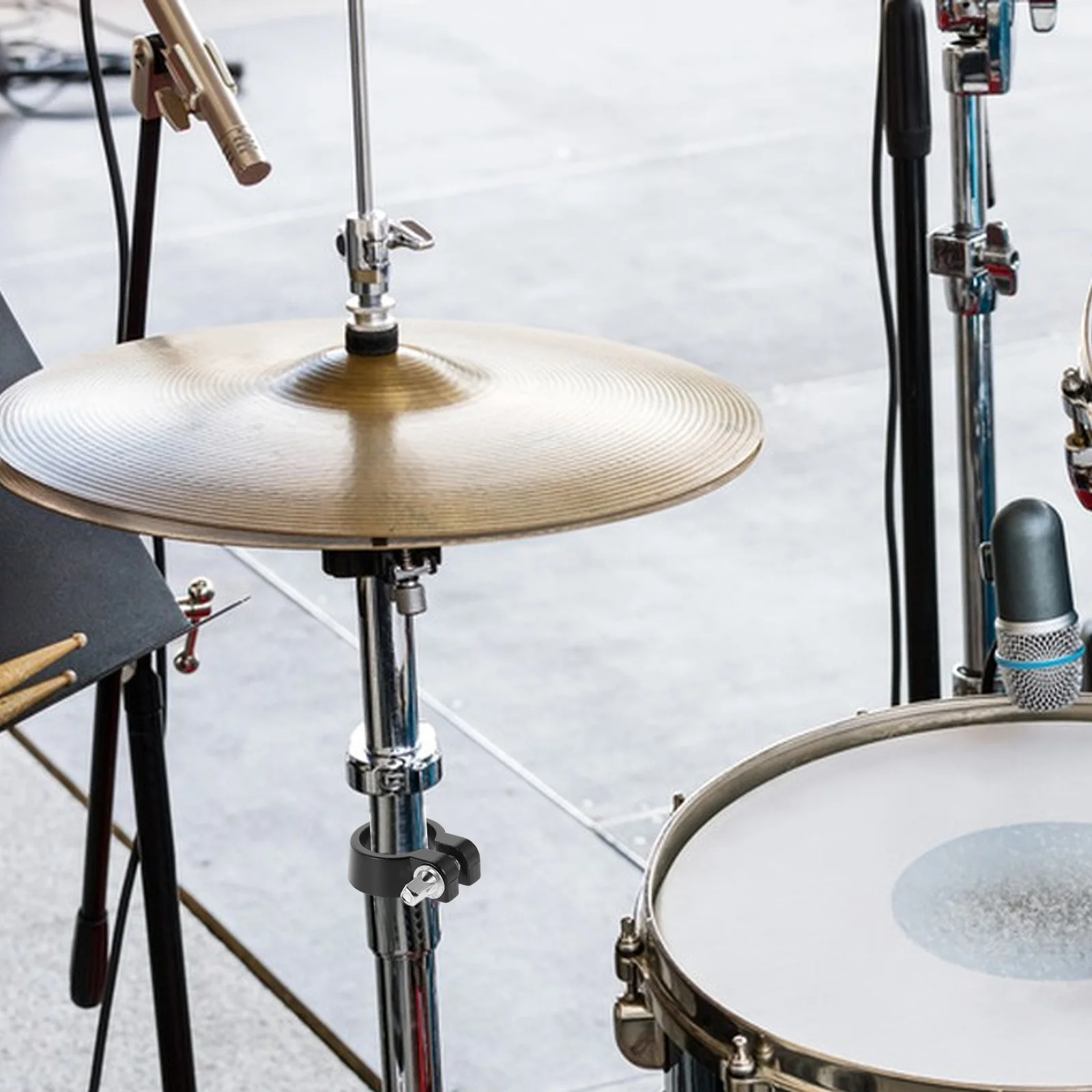 

Memory Lock Drum Mount Clamp 25mm Cymbal Stand Anti Rotation Single Ball Clamp Drum Set Accessories Drumming Accessories