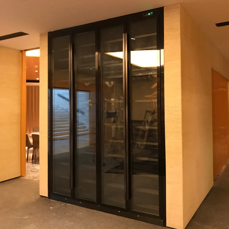 

Customize.Modern Luxury Wine Cellar Display Cabinet Constant Temperature Metal Cooler Home Bar Hotel Living Room Storage