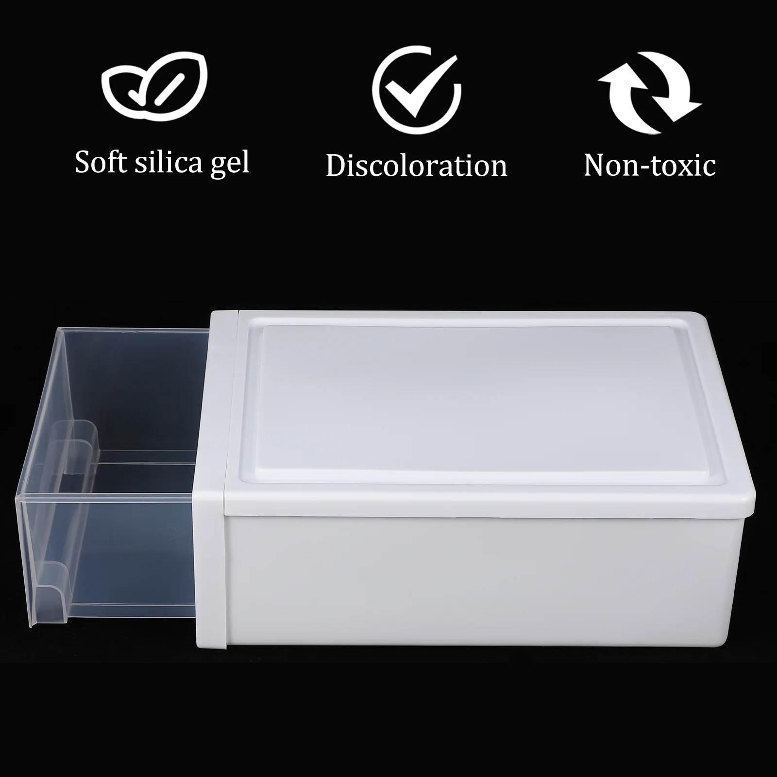 

2 Pcs Plastic Storage Box Clothes Organizer Shoes Clothing Holder White Wardrobe Cabinet Containers Drawer Boxes