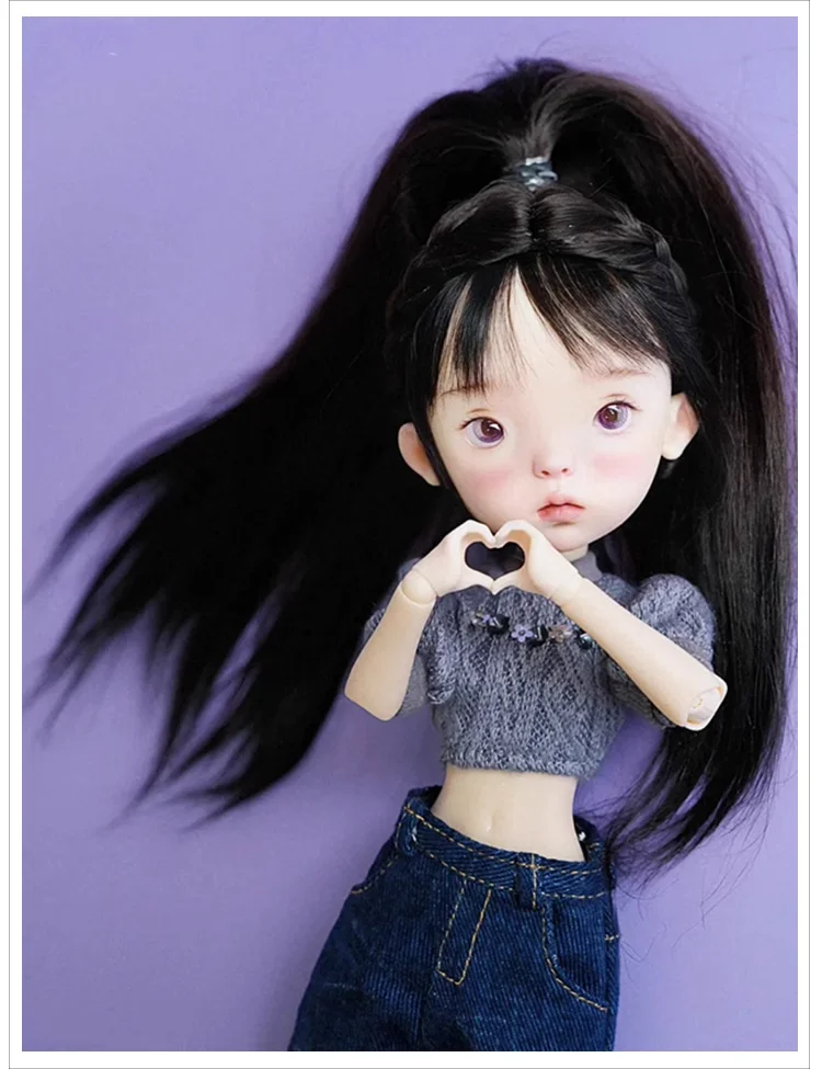 Nova boneca sd bjd 1/6bjd boneca genuína menina feijão azul resina premium corpo perfeito maquiagem local especial frete grátis