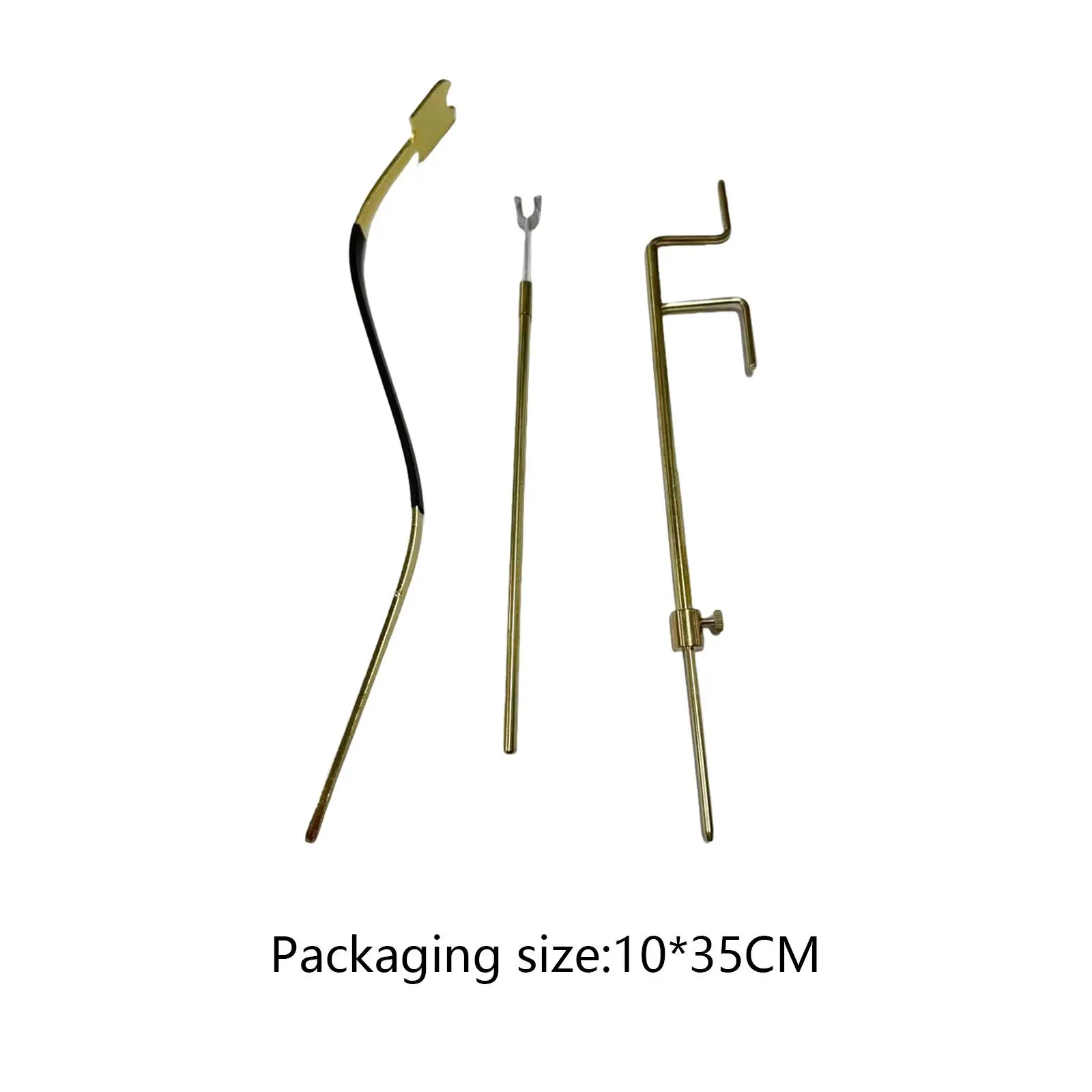 3 Pieces Cello Luthier Tools Cello Sound Post Tool for DIY Pianists Cellists bent