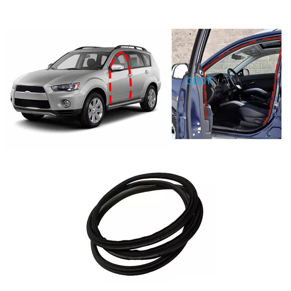 1 Piece Door Rubber for Outlander CW 2008-2012 Inner Weatherstrip Seal for Airtrek Door Cushion Rubber Seal No Clips 5725A127XA