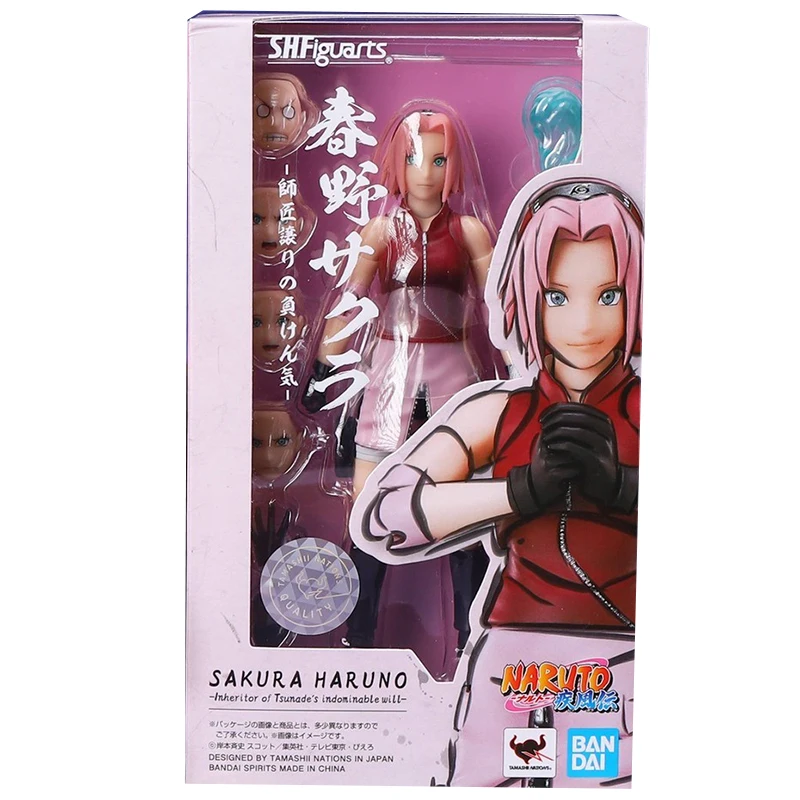 Original In Stock Naruto S.H.Figuarts Sakura Haruno The inheritor of the master's unyielding will model Action Figures Gifts