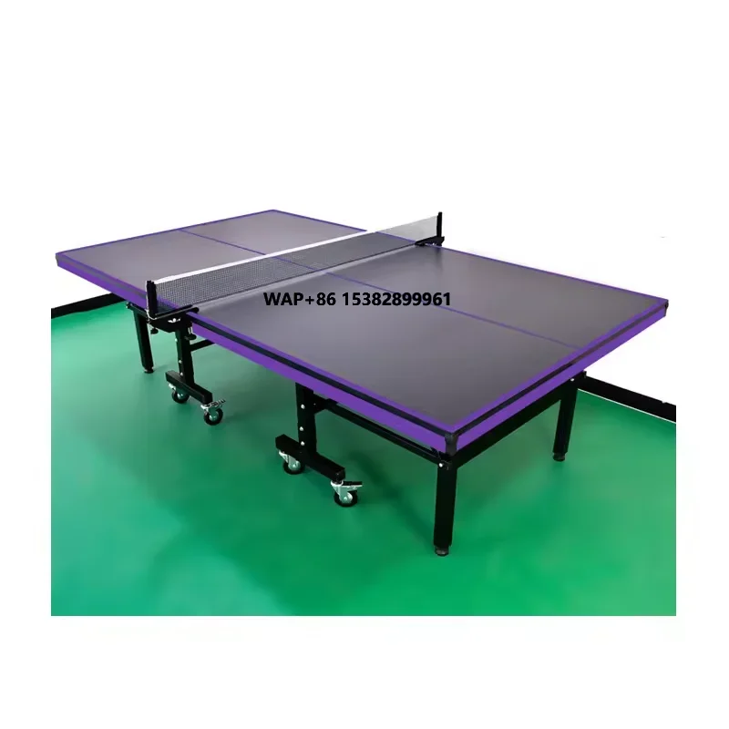 

Factory Direct 25mm MDF Game Foldable Movable Indoor Table Tennis Table With Wheels