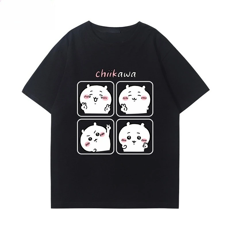 Chiikawa Usagi Hachiware Graphic Tee Unisex Cute Cartoon Short Sleeve Casual Anime Streetwear Fashion Tops image 4