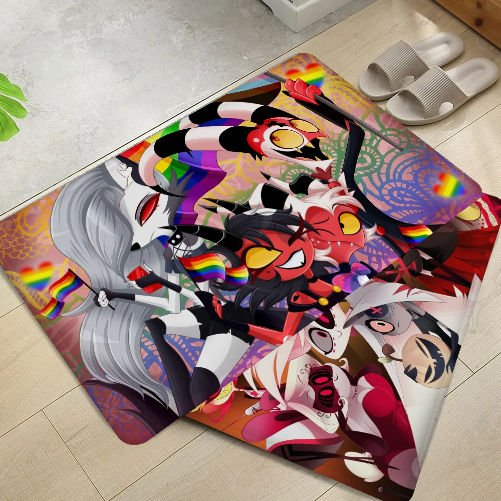 

H-Helluva-Boss Floor Mat Bathroom Mat Anti-slip Absorb Water Long Strip Cushion Bedroon Mat Welcome Doormat