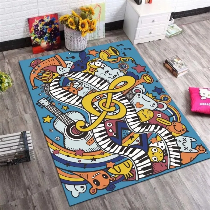 Fashion Cartoon Letter Carpets for Living Room Children Early Education Cute Decoration Rug Kid Bedroom Large Area Non-slip Mat