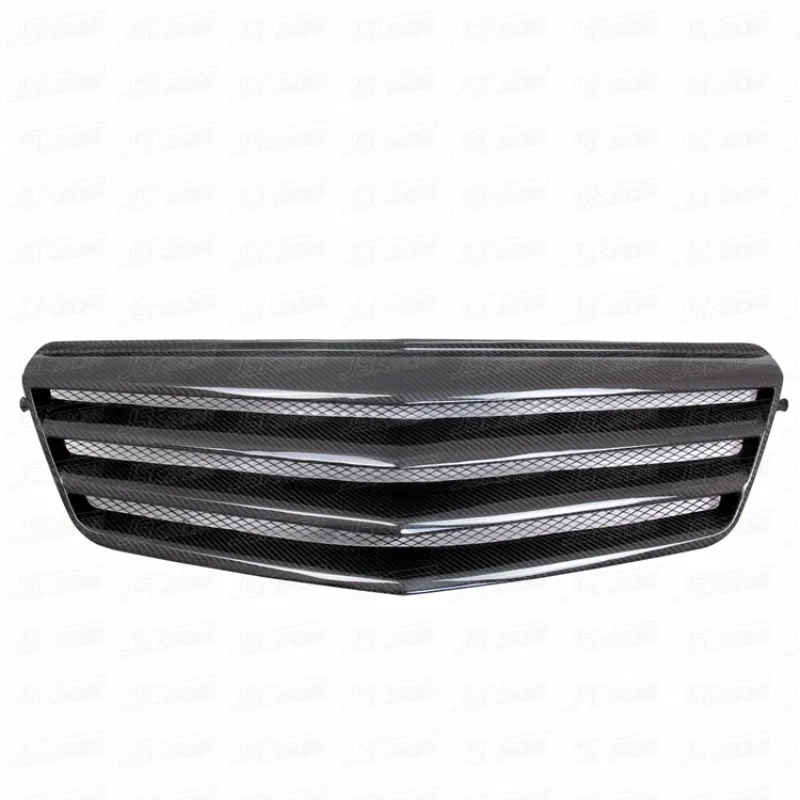 CARBON FIBER CAR GRILLS FRONT GRILLE FOR 2010-2013 E-CLASS W212 4D