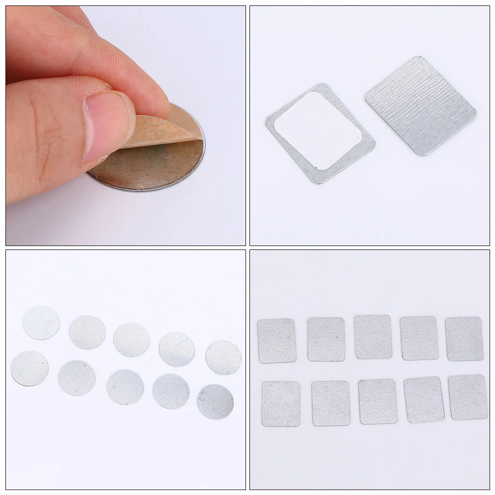  30 Pcs DIY Eyeshadow Magnet Disk Metal Stickers for Palette Accessories Tray Empty Pans Iron Sheets