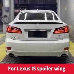 For Lexus IS 2006-2012 years IS250 IS300 IS350 Spoiler wings ABS Material Car Rear Wing Primer Color Rear Spoiler